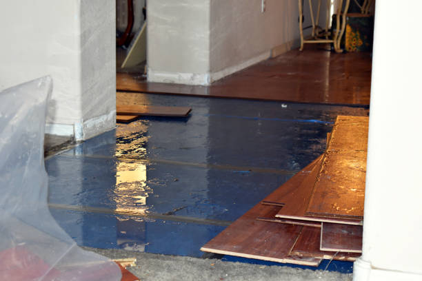 Professional Burst Pipe Cleanup technician working in Minco, OK